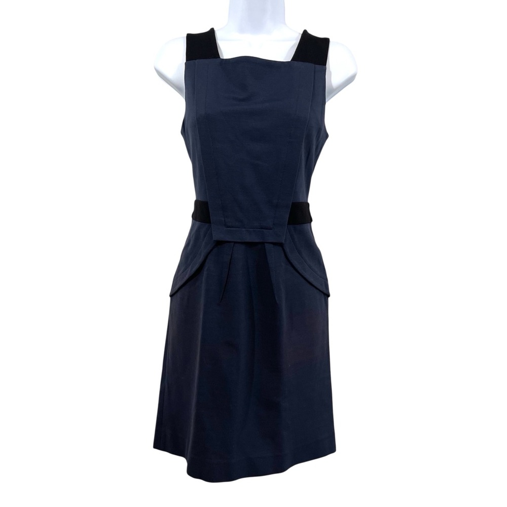 BCBG MaxAzria Navy & Black Sleeveless Dress